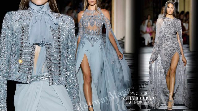 فساتين زهير مراد للسهرة موضة شتاء 2019 تزيدك طولًا