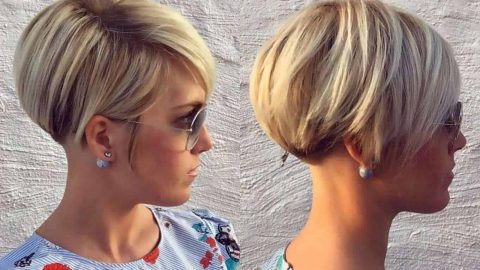 بالصور: قصات شعر قصير للوجه الدائري