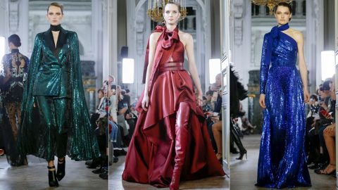 أزياء وفساتين إيلي صعب بوحي من الثمانينات