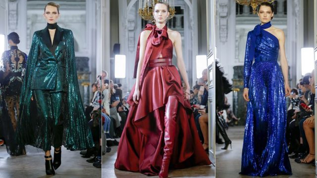 أزياء وفساتين إيلي صعب بوحي من الثمانينات