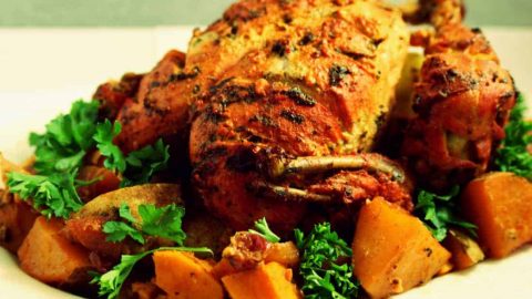 طريقة تجهيز صينية الخضار بالدجاج