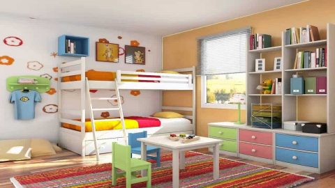 بالصور: ديكورات غرف نوم أطفال مشتركة