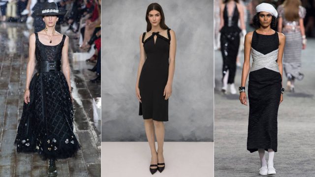 فساتين سهرة باللون الأسود للمرأة الكلاسيكية