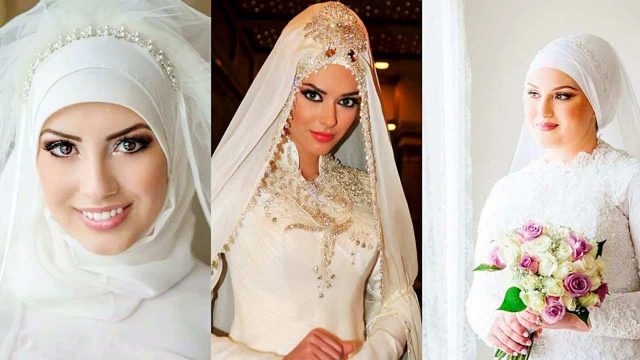 أجمل لفات طرحة العروس بالصور