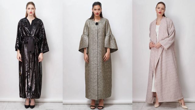 أحدث العبايات من مجموعة عفة الدباغ لرمضان 2019