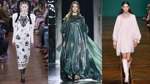 فساتين بأكمام منفوخة من مجموعة الكوتور لصيف 2019