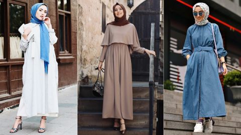 تصاميم تركية للمحجبات لإطلالة شهر رمضان 2019