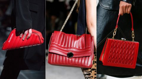 بالصور: حقائب حمراء لإطلالة مفعمة بالجرأة