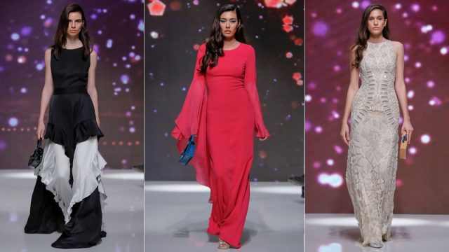 تصاميم مختلفة لعائشة رمضان من أسبوع الموضة بدبي لموسم 2020