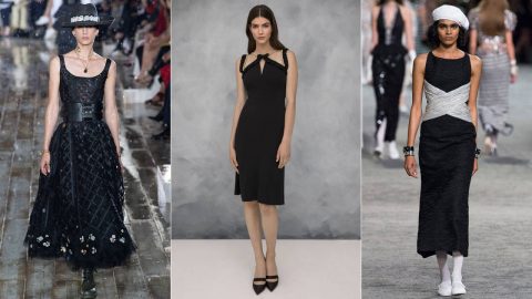 إطلالة كلاسيكية باللون الأسود مع مجموعة أزياء العطلات لموسم صيف 2019