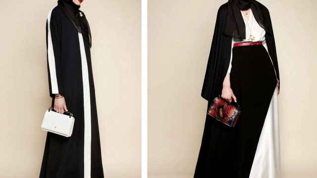 موديلات فخمة من العبايات السوداء لإطلالة رمضان