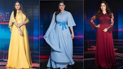 فساتين سهرة محتشمة لرؤى الصبان استوحي منها إطلالتك الصيفية