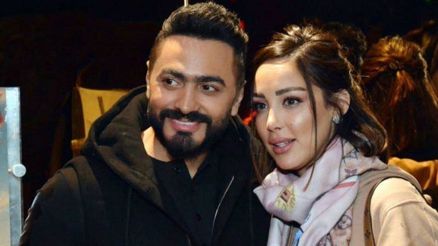 بالفيديو: تامر حسني وبسمة بوسيل يحتفلان بعيد ميلاد ابنتيهما في أجواء احتفالية!