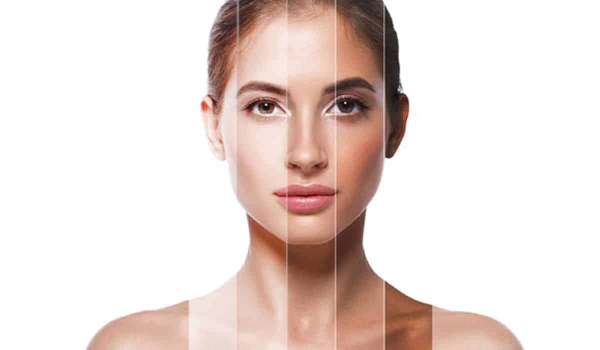 توحيد لون الوجه