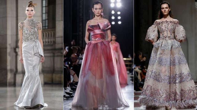 آخر الصيحات العالمية لفساتين السهرة بأنامل لبنانية