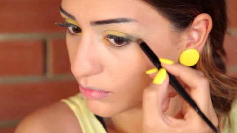 تألقي بمكياج عيون أصفر ليموني للسهرات الصيفية