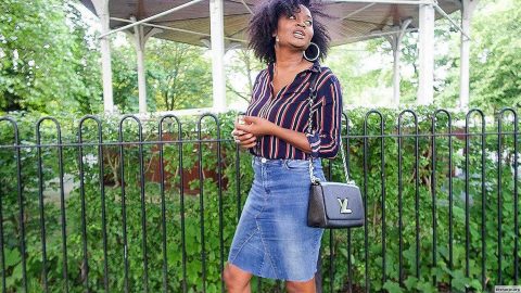 بالصور: طرق مختلفة لتنسيق التنورة المستقيمة