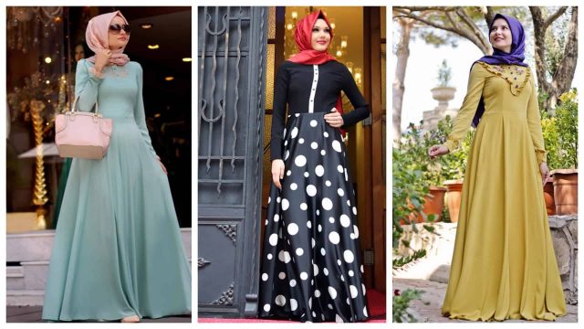 للمحجبات: استلهمي إطلالتك من هذه الموديلات الرائعة من الفساتين