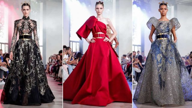 باقة فاخرة من فساتين السهرات من توقيع إيلي صعب