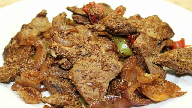 طريقة تحضير كبدة غنم مع الحواشي