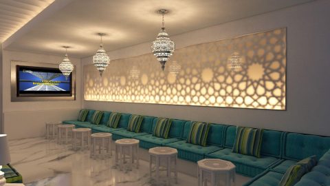 بالصورة: مجالس عربية بلمسة خليجية عصرية