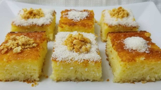 طريقة تحضير كيكة السميد