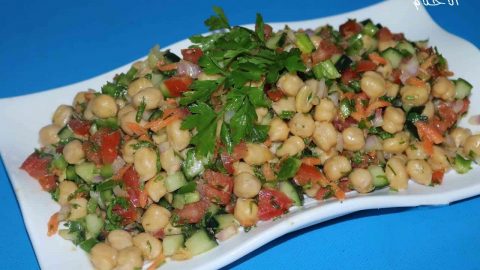 كيفية تجهيز سلطة الحمص