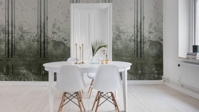 أوراق جدران بتصاميم عصرية لغرف الطعام 2019