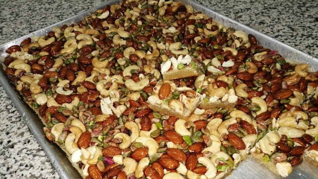 طريقة تحضير كنافة المكسرات