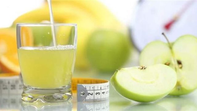 عصير التفاح الأخضر للتخسيس
