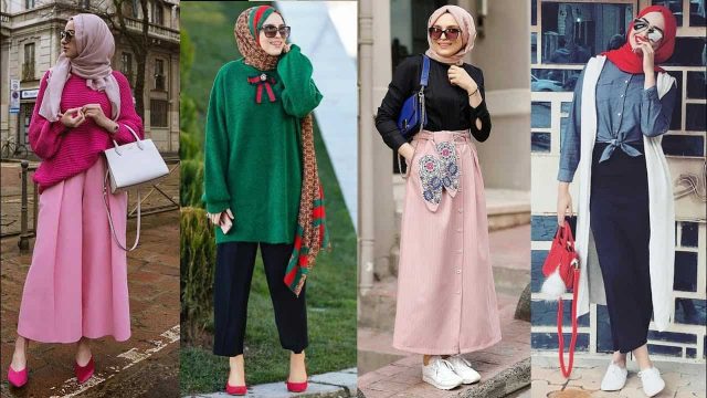 أكثر من 20 إطلالة شتوية أنيقة للمحجبات