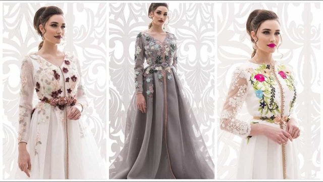 تصاميم قفطان مغربي لإطلالة راقية من وحي النجمات العرب