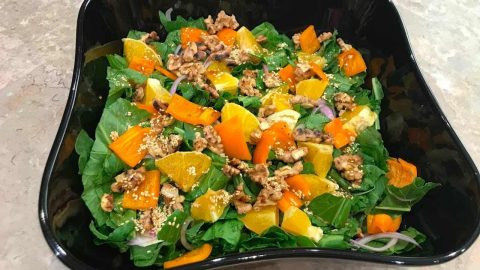 سلطة السبانخ والبرتقال للرجيم