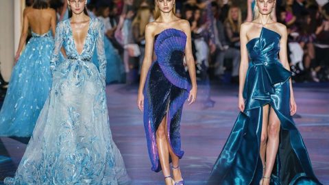 تشكيلة رائعة من فساتين السهرات لأسابيع الموضة