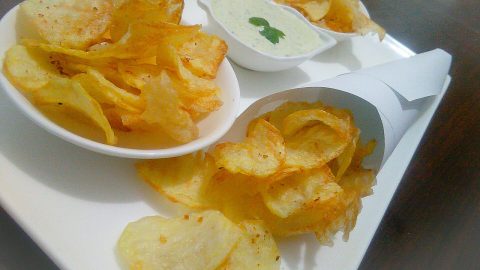 طريقة تجهيز بطاطس شيبس مقرمش