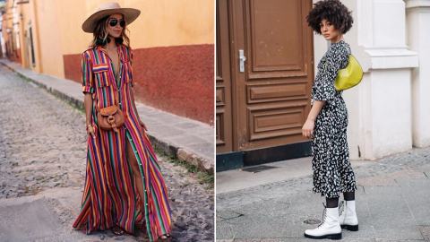 5 طرق أنيقة لارتداء الفستان الطويل هذا الصيف