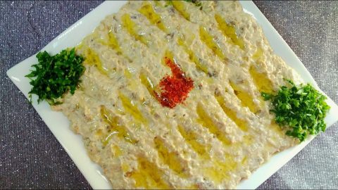 خطوات تجهيز متبل الباذنجان بدون طحينة