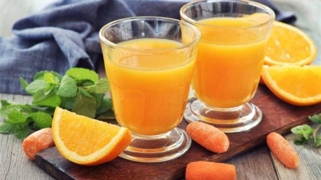 كيفية تجهيز مشروب البرتقال والجزر