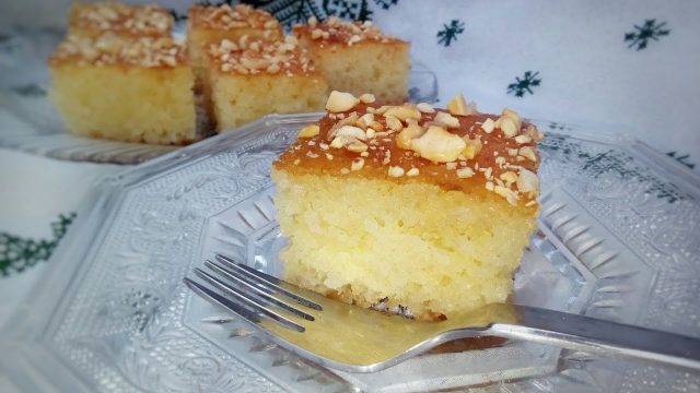 طريقة تجهيز بسبوسة بدون بيض