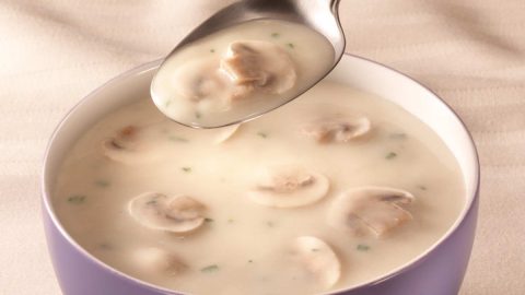 كيفية إعداد شوربة الفطر بالحليب
