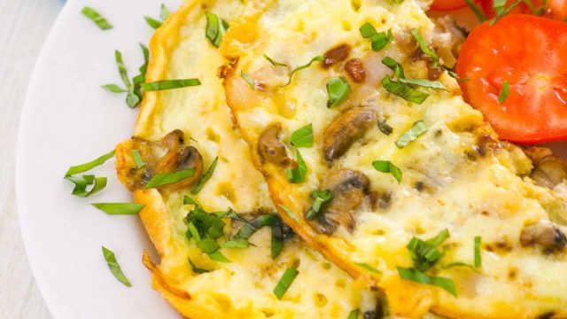 كيفية إعداد أومليت بالخضار