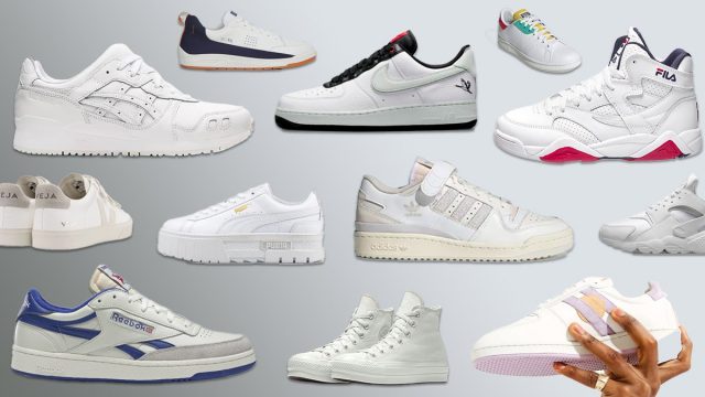 أحدث موديلات الأحذية الرياضية البيضاء لخريف 2021