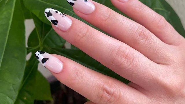 جربي مناكير نقشة جلد البقرة لإطلالة أظافر مرحة!