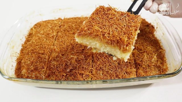 كيفية تجهيز بسبوسة بالحليب المكثف المحلى