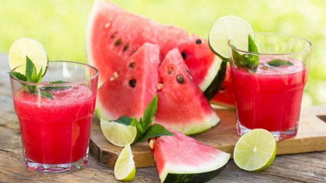 كيفية تجهيز عصير البطيخ بالنعناع