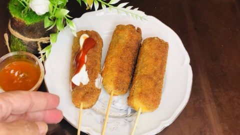 كيفية تجهيز أصابع الهوت دوغ المقلية