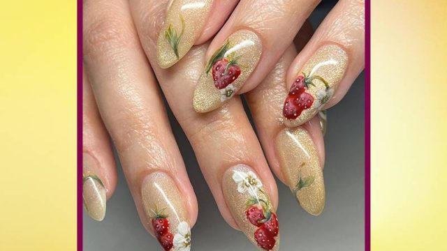 أفكار مناكير جذابة وعصرية للأظافر اللوزية