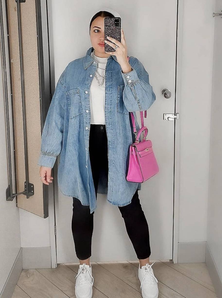 تنسيق جاكيت الجينز