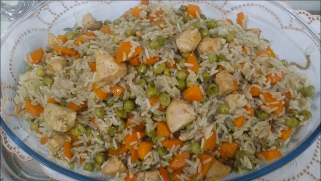 كيفية تجهيز أرز بالفطر والبازيلا