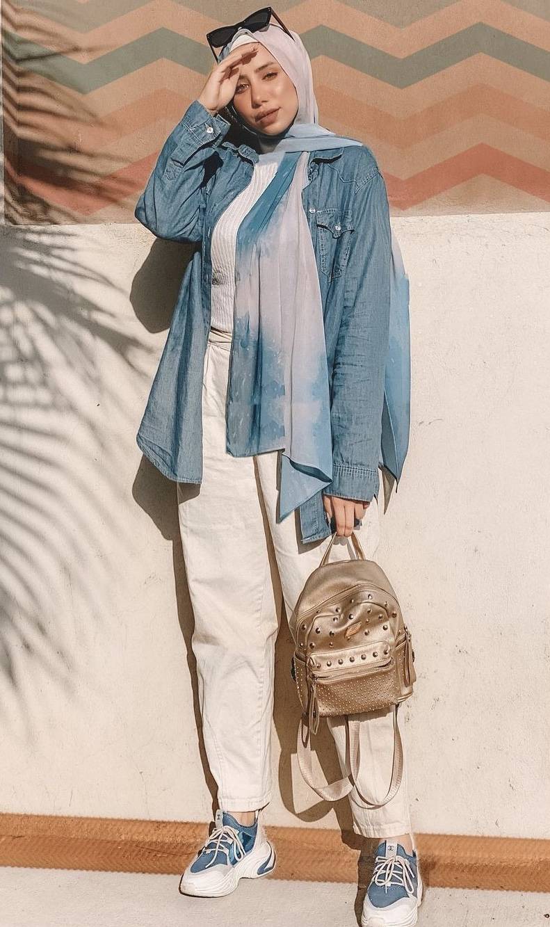 تنسيق جاكيت الجينز